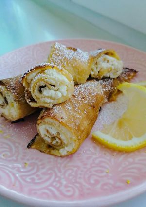 Barackos-túrós bécsi sült palacsinta recept fotója