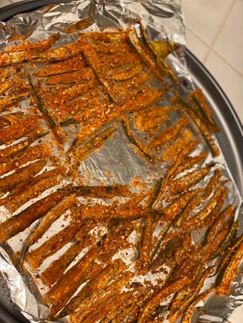 Recipe Baked Bhindi which Delicious