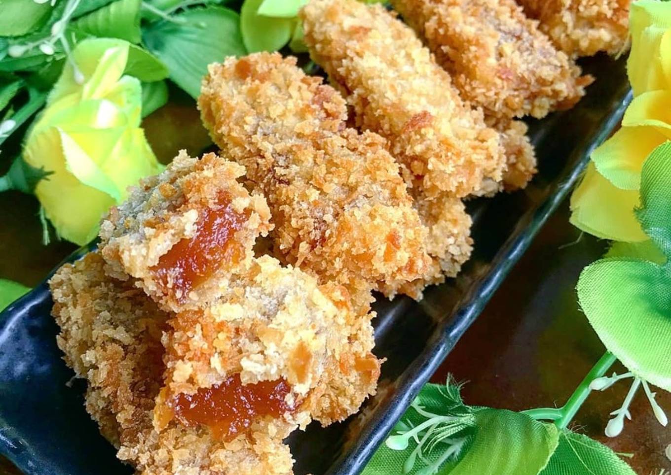 Kue Keranjang Goreng Tepung Roti