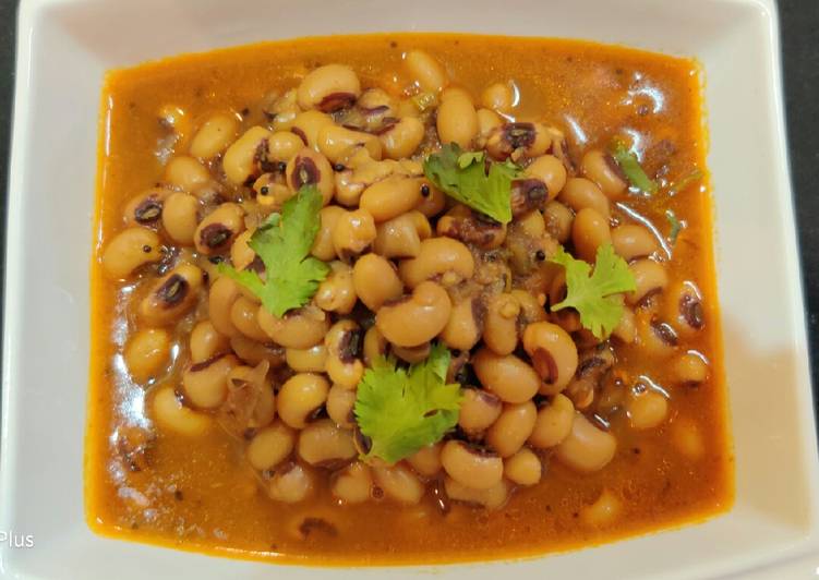 Homemade Lobia beans curry