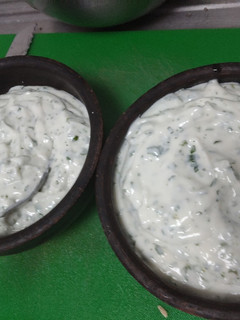 Una foto de Salsa de yogurt con cilantro