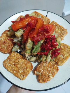 Foto resep Buncis dan Tempe Goreng Lada Garam
