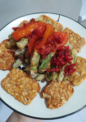 Foto resep Buncis dan Tempe Goreng Lada Garam