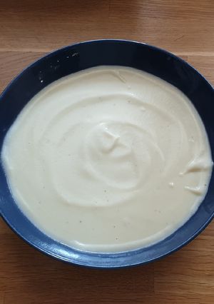 Una foto de Crema coliflor y calabacín en Thermomix x