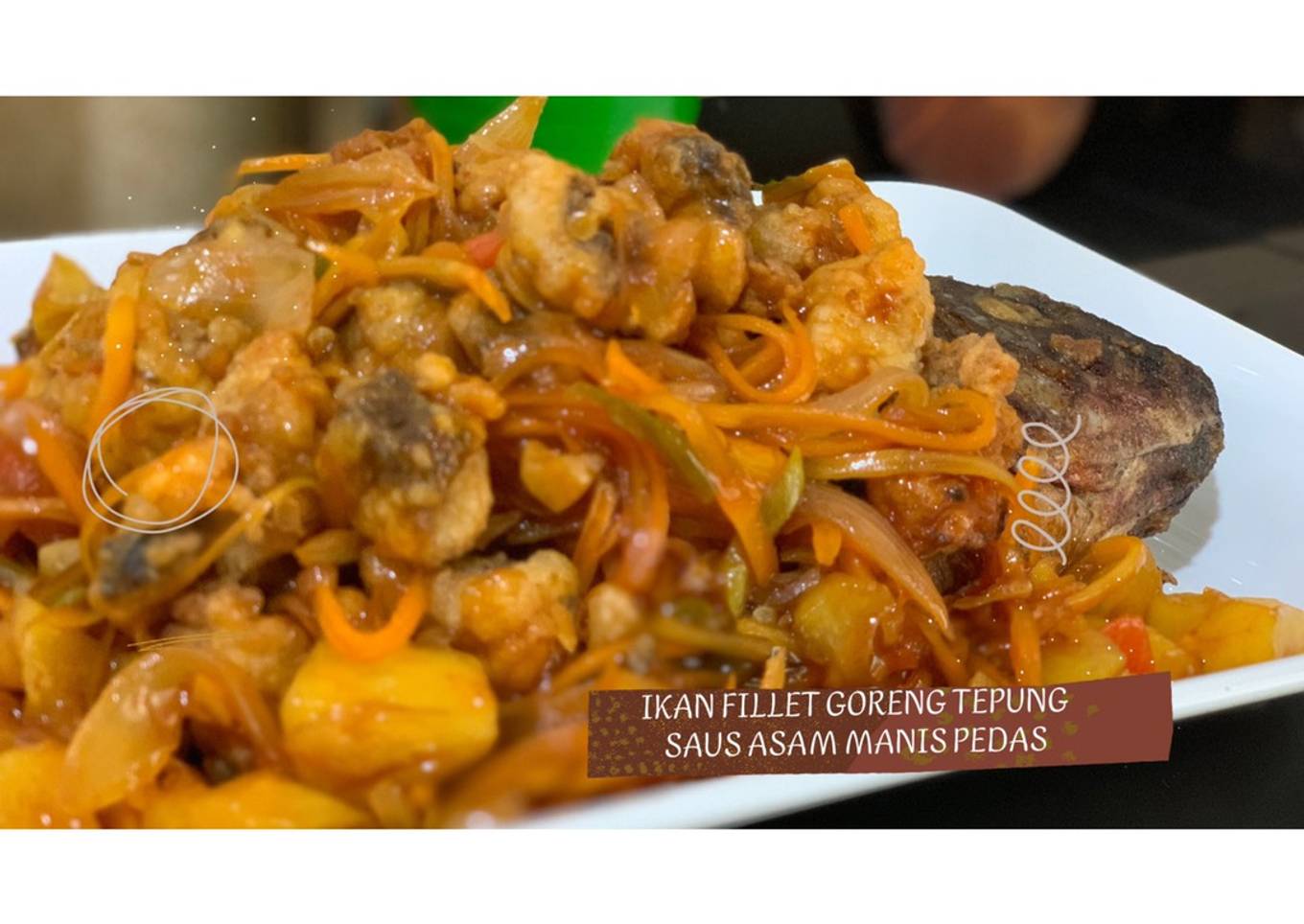 Ikan Fillet Goreng tepung saus asam manis pedas