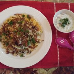 A picture of Aloo Dum Biryani.