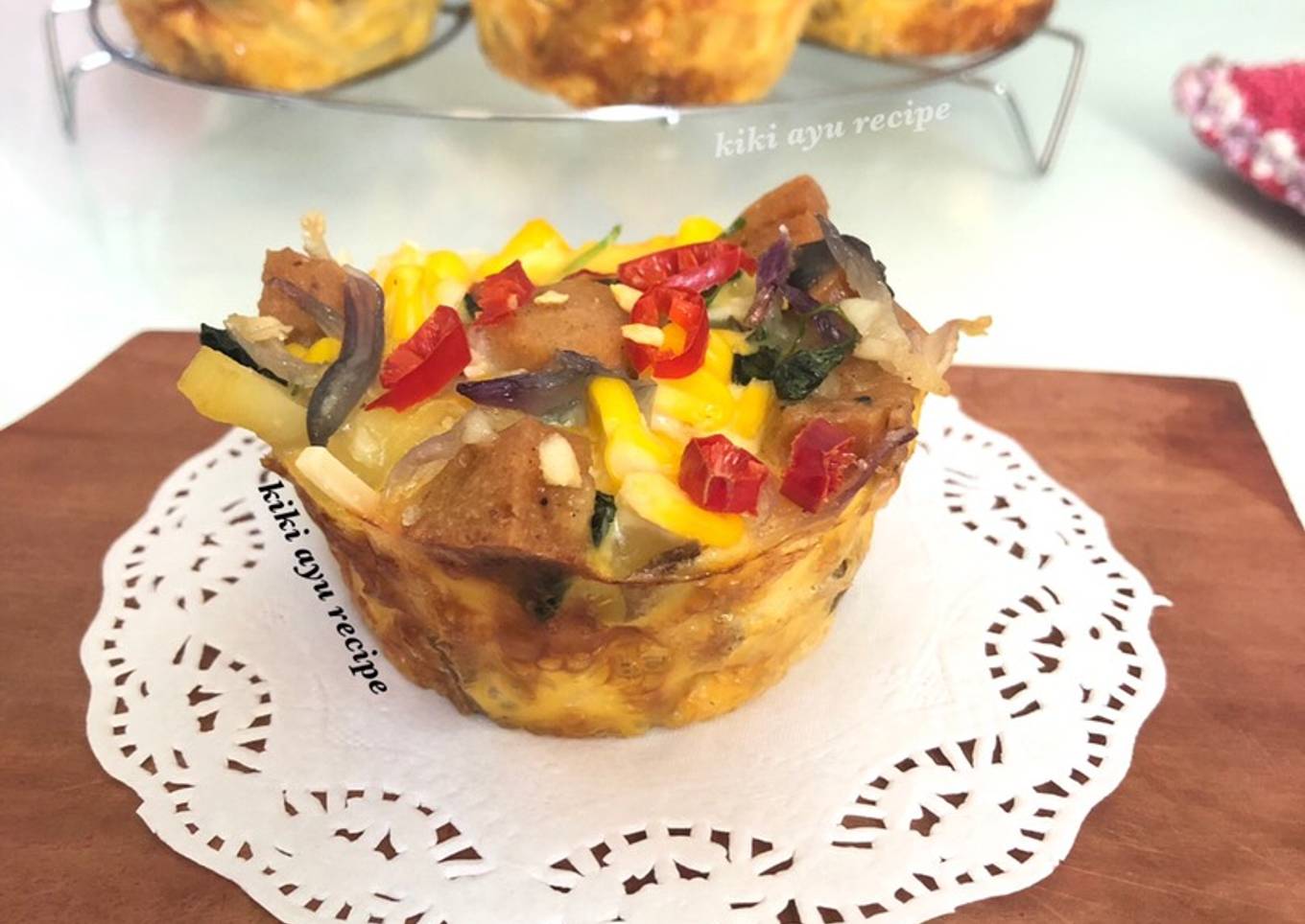 Veggie Beef Potato Egg Muffin