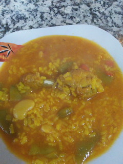 Una foto de Arròs caldós (arroz caldoso)