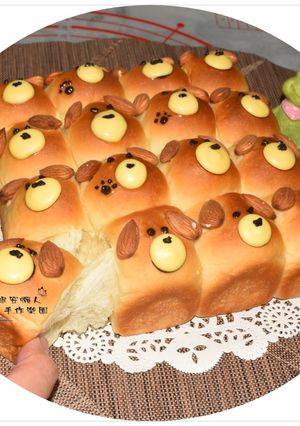 牛奶優格小狗手撕麵包 的食譜成品照片