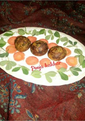 A picture of Bajra makki appe.