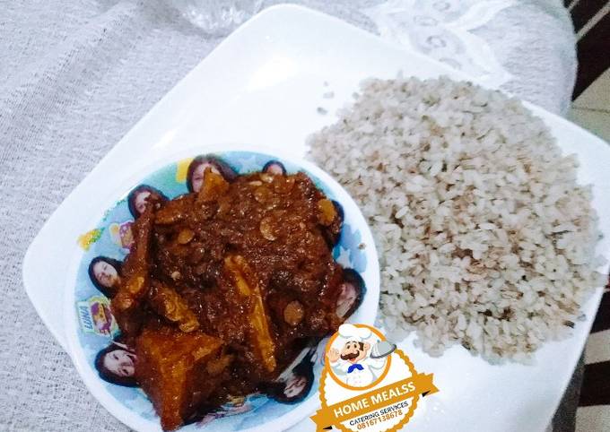 Ofada rice n stew