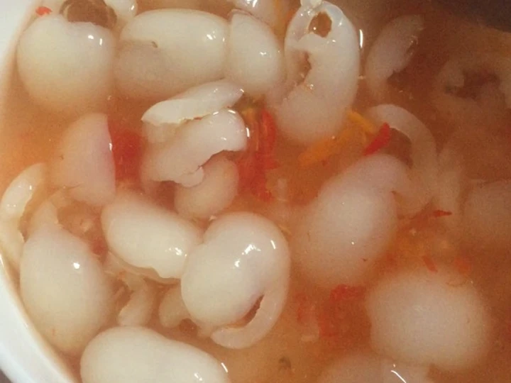 Easy Steps Make Recipes Asinan rambutan the Perfect Delicious.
