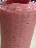 Batido de desayuno de avena y fresa