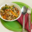 Bulgur wheat with veggies- Middle Eastern Breakfast
