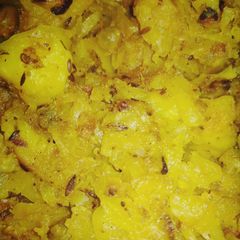 Cabbage Potato peas roast A picture of Cabbage Potato peas roast.