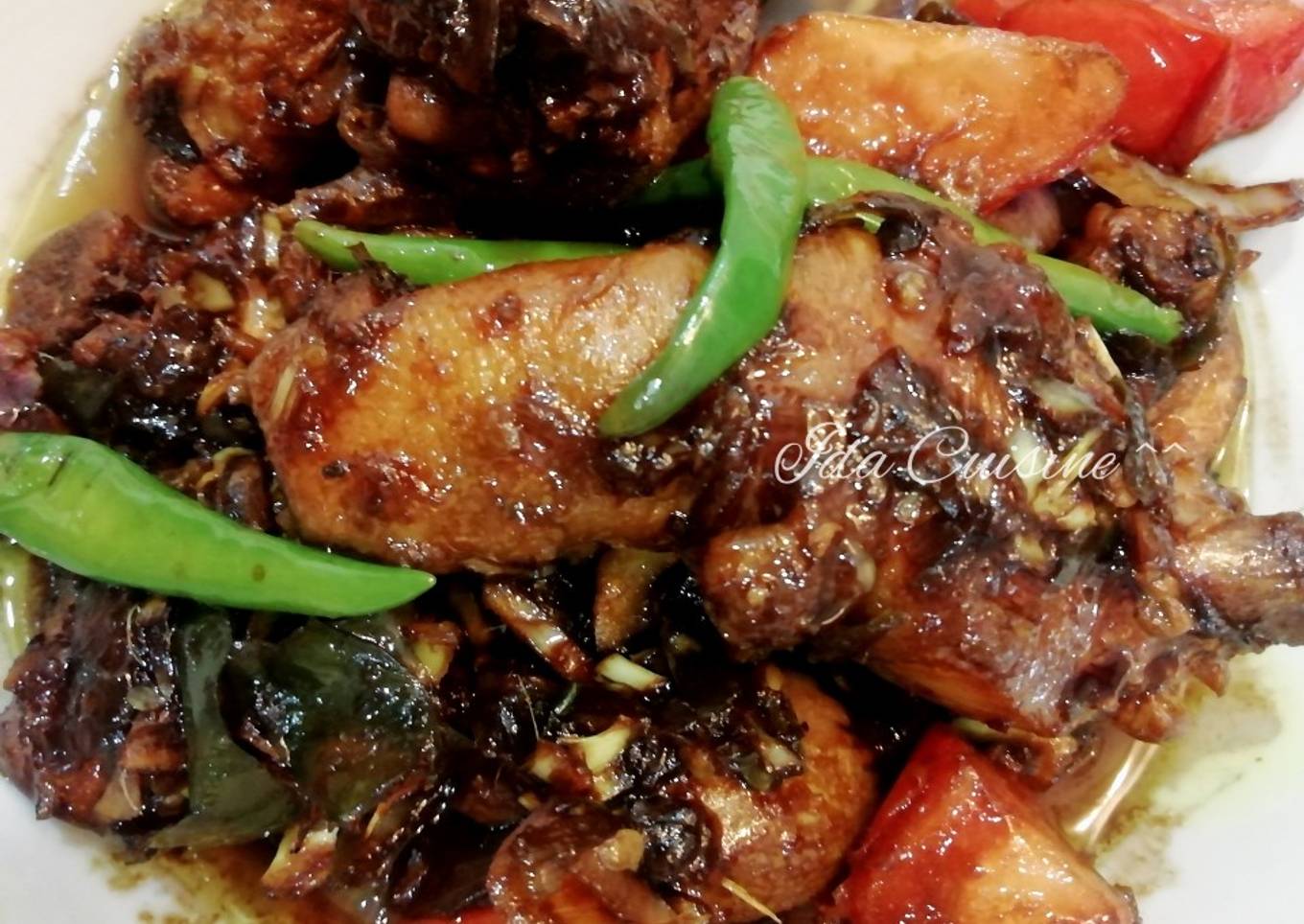 👩‍🍳 Lauk: Ayam lemon dimasak dengan kickap