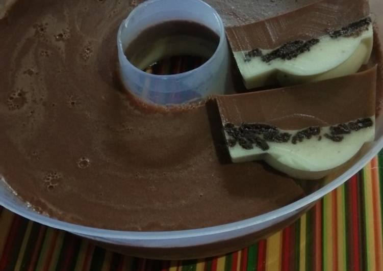 Bumbu Pudding Oreo Milo Simple | Cara Membuat Pudding Oreo Milo Simple Yang Enak Banget