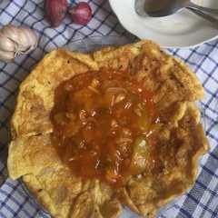 Telur Dadar Sosis Saus Asam Manis-レシピのメイン写真