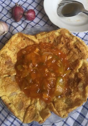 Foto resep Telur Dadar Sosis Saus Asam Manis