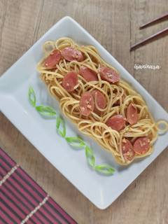 Foto resep Garlic Sausage Pasta