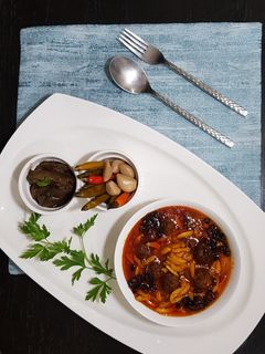 عکسی از دستور خورشت خلال کرمانشاه