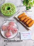 Set jajanan pasar bolu pandan sukade, risol sosis spicy mayo, nagasari hunkwe nangka mutiara