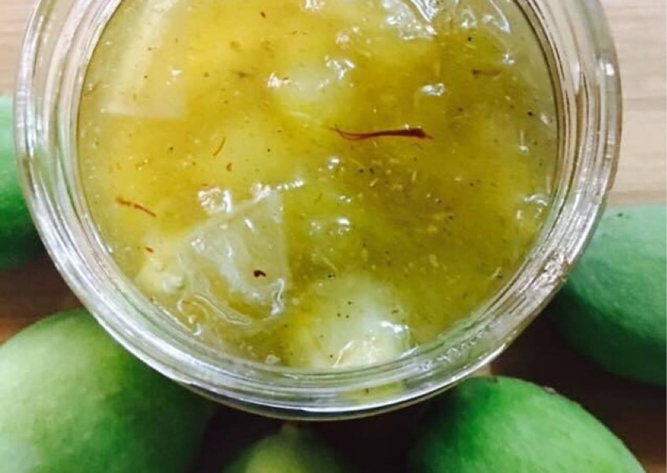 Fresh raw mango murabba