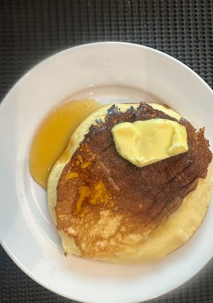 A picture of Easy Luxary Breakfast Souffle Pancakes - Wooweee What a Treat but so simple can everyday :P ENJOY :P.