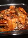 Langostinos en freidora de aire