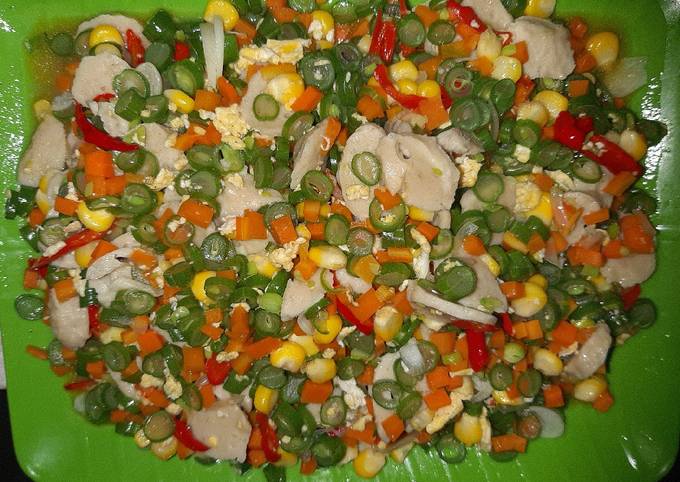 Resep Mix vegetable bakso, Enak