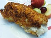 A picture of breaded chicken breast