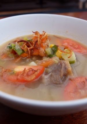 Foto resep Sop buntut / oxtail soup