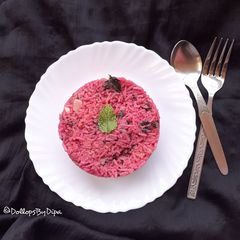 A picture of Beet root - Mint Rice.