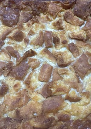 A picture of Donut Bread Pudding.