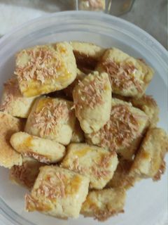 Foto resep Kue kering keju Kastengel keju manis