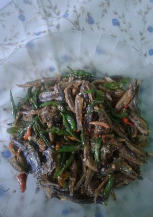 Foto resep Ikan teri cabe ijo #beranibaking
