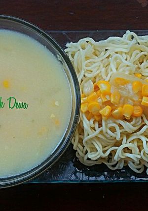 Foto resep Sup Krim Mie Jagung