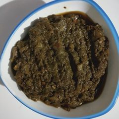 A picture of Sarso ka saag.