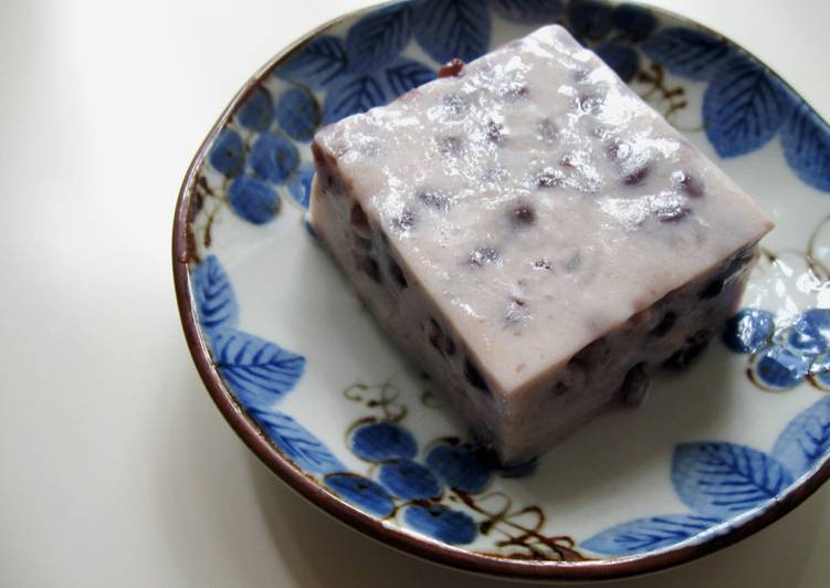 Recipe of Super Quick Homemade Azuki Milk Agar Jelly