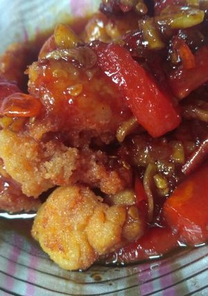 Foto resep Chicken pop siram saus ala uwi