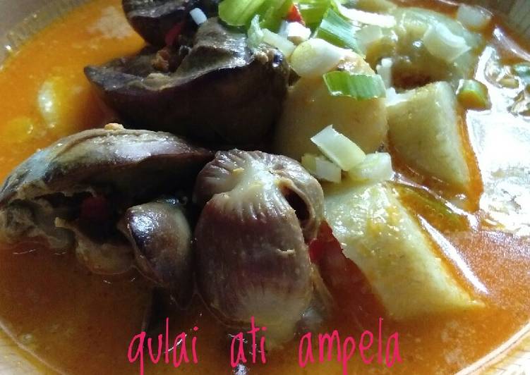 Bagaimana mengolah Gulai ati ampela yang enak