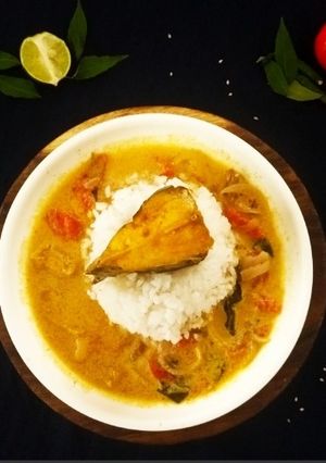 A picture of Meen Moilee / Fish Molee.