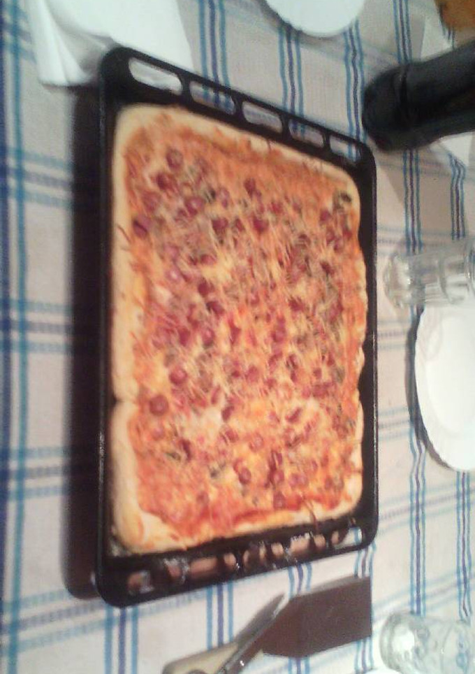 Una foto de Pizza casera
