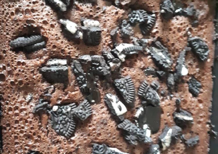 Resep Brownies kukus oreo Anti Gagal