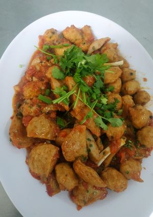 Hình của món Chả cá sốt cà.