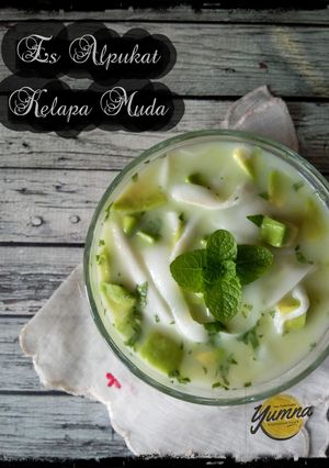 Foto resep Es Alpukat Kelapa Muda
