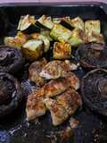 Baked Chicken, Mushroom & Zucchini