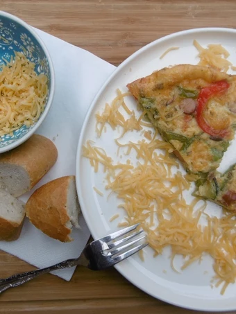 Easy Steps to Prepare Oven baked Veggie Omelet the Awesome  Delicious