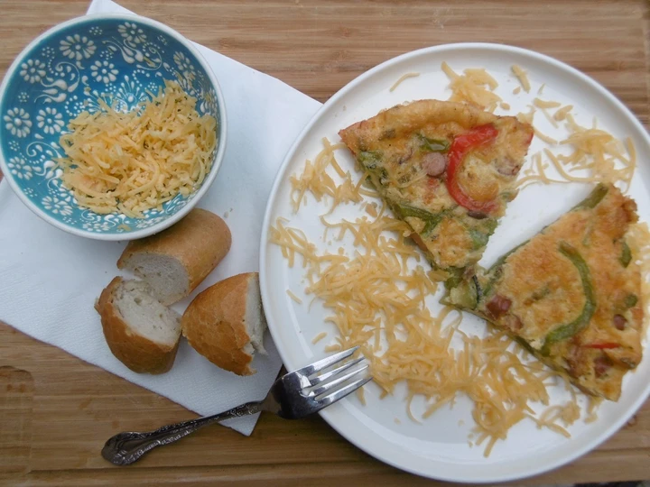 Easy Steps to Prepare Oven baked Veggie Omelet the Awesome  Delicious