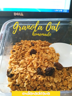 Foto resep Granola oat Homemade praktis hemat
